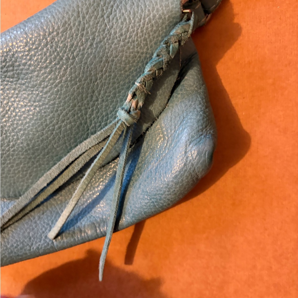 Fun Free People Blue Leather Women's Bag - Picture 6 of 8